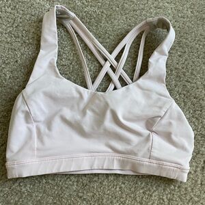 Lululemon free to be serene bra size 4 light pink